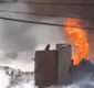 
                  Fábrica de travesseiro é destruída por fogo em Feira de Santana