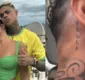 
                  MC Cabelinho tatua nome de Bella Campos e web comenta: ‘Tá amando’