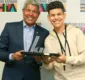 
                  Campeão do 'The Voice Kids', Henrique Lima é recebido pelo governador da BA