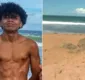 
                  Garoto que sumiu após nadar é achado morto na praia de Busca Vida