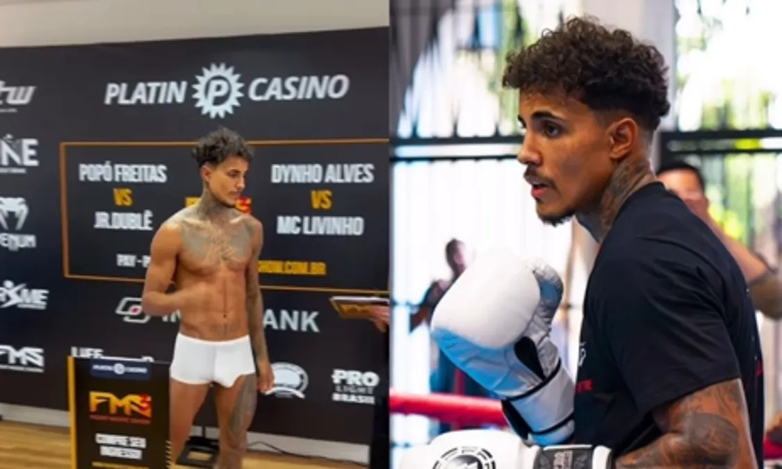 Mc Livinho Participa De Pesagem Para Luta Com Dynho E Mala Impressiona