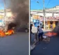 
                  Ambulantes protestam contra proibição de comércio ambulante em Lauro de Freitas