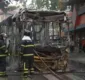 
                  Após roubo, ônibus é incendiado por criminosos em bairro de Salvador