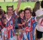 
                  Com camisas do Bahia, Lan Lanh e Nanda Costa assistem jogo no Maracanã