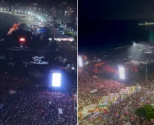 Praia de Copacabana fica lotada para show de Madonna