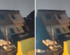Vídeo: casa desaba em Lauro de Freitas; moradores foram evacuados