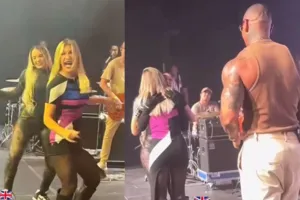 VÍDEO: Lore Improta realiza sonho de fã e dança com ela em show de Léo