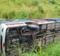 
                  Ônibus tomba na BR-324 e deixa quatro pessoas feridas