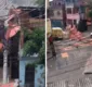 
                  Telhado cai e rua do Boa Vista de São Caetano fica sem energia