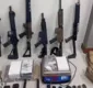 
                  Fuzis, metralhadora e mais de mil munições são encontradas na Bahia