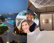 Lore Improta e Léo Santana curtem palácio com diária de até R$ 30 mil