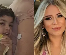 Filho de Marília Mendonça surge com sensor após diagnóstico de doença