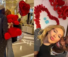 Virginia surge aos beijos com Vini Jr e mostra surpresa: 'Namoro'