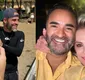 
                  Ana Maria Braga posa com filho e web confunde com marido: 'Casal show'