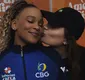 
                  Rebeca Andrade reage a elogio de suposta namorada: ‘Abusadinha’