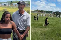 Influenciadora invade ‘Rancho do Maia’ e é pega por segurança; VÍDEO