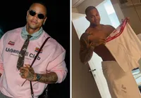 Léo Santana choca web ao mostrar tamanho da cueca: ‘Um lençol’
