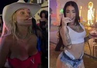 MC Mirella debocha após agressão e Andressa Urach rebate: ‘Fracassada’