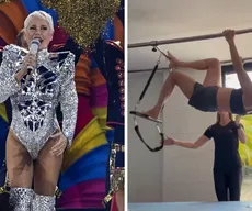 Xuxa ironiza em treino para show após polêmica: 'Virilha ok'