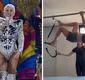 
                  Xuxa ironiza em treino para show após polêmica: 'Virilha ok'