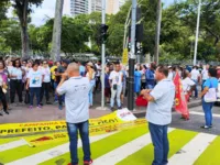 Protesto no centro de Salvador causa congestionamento nesta terça (12)