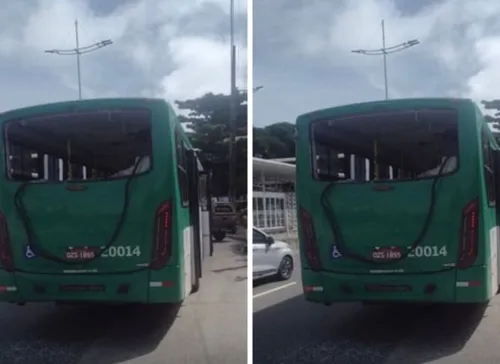 Ônibus com torcedores do Vitória é atingido por bomba em Salvador