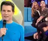 Celso Portiolli quebra protocolo e manda recado para Galisteu e Tatá