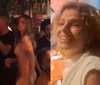 Debora Bloch reúne elenco de 'Vale Tudo' em festão e samba com Paolla