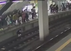 Homem pula nos trilhos do metrô para pegar celular em Salvador