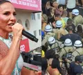 Carnaval: Ivete Sangalo se revolta com atitude de PMs e deixa escolta