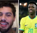 Zé Felipe reaparece após polêmica com Vini Jr. na Copa: 'Tomei umas'