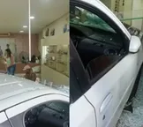 Carro invade ótica e deixa mulher ferida na Bahia