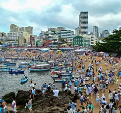 FOTOS: festa de Iemanjá é celebrada nesta segunda (2) em Salvador