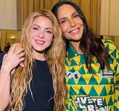 Ivete Sangalo se derrete em declaração para Shakira: 'Amada amiga'