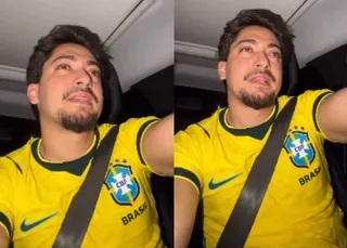 Filho de Regis Danese se emociona ao mostrar casa após incêndio; VÍDEO