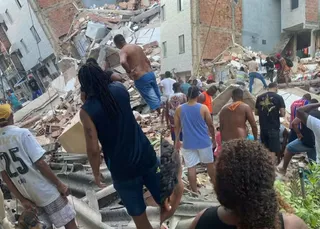 Prédio desaba e trabalhador morre em Salvador