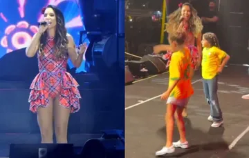 Filhas de Ivete Sangalo roubam a cena em show no São João de Petrolina