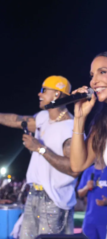 Ivete Sangalo se declara para Léo Santana após show: 'Meu irmão'