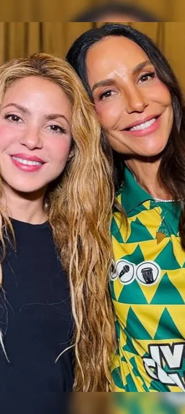 Ivete Sangalo se derrete em declaração para Shakira: 'Amada amiga'