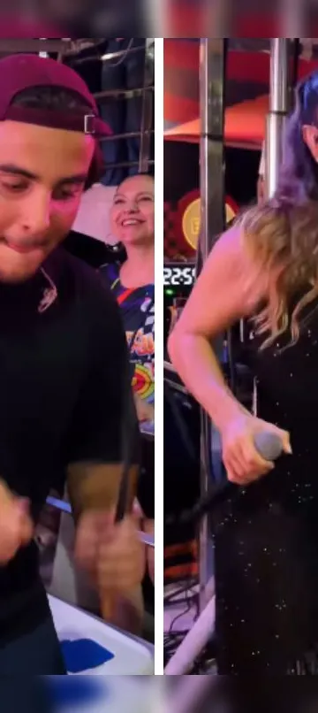 Marcelo Sangalo toca com Ivete em trio e cantora se derrete; VÍDEO
