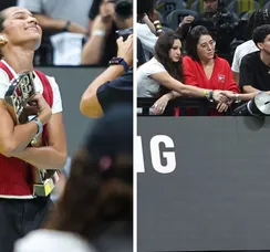 Rayssa Leal comemora vitória com namorada no Maracanãzinho; FOTOS