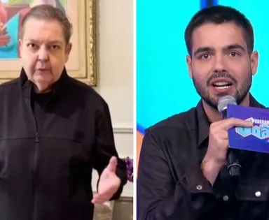 Faustão reaparece na TV para homenagear filho no SBT: 'Orgulho'