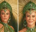 Paolla Oliveira é coroada rainha de bateria da Imperatriz e Anitta manda recado; veja