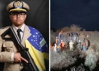 Soldado da PM é sepultado com honras militares após acidente de ônibus na BA