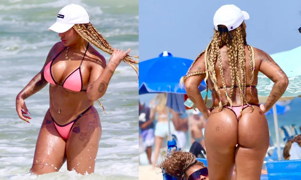 
		
			Rafaella Santos ostenta bumbum GG durante passeio em praia
		