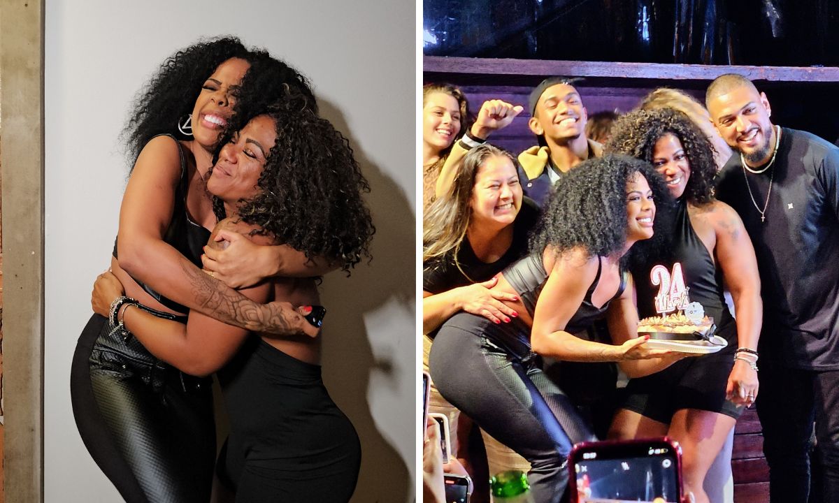 Ex-BBB Marvvila comemora 24 anos em mirante do Vidigal, no Rio