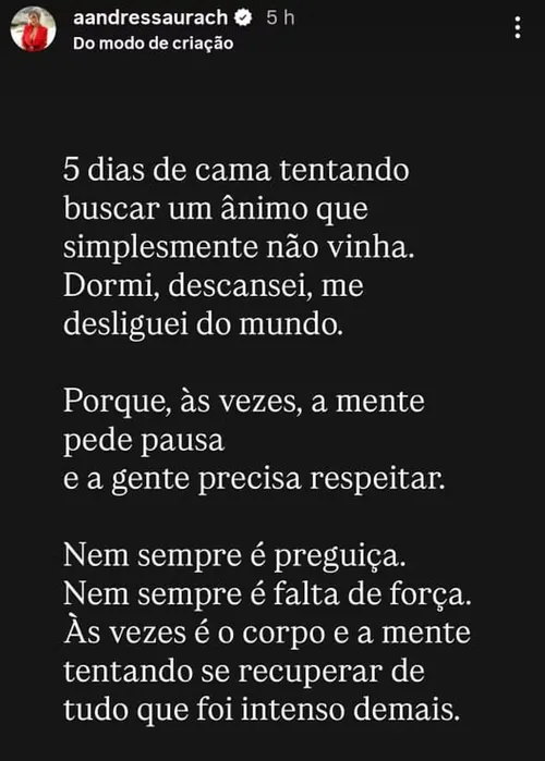 
					Saiba real estado de saúde de Andressa Urach após surto e 'apagão'
				
				