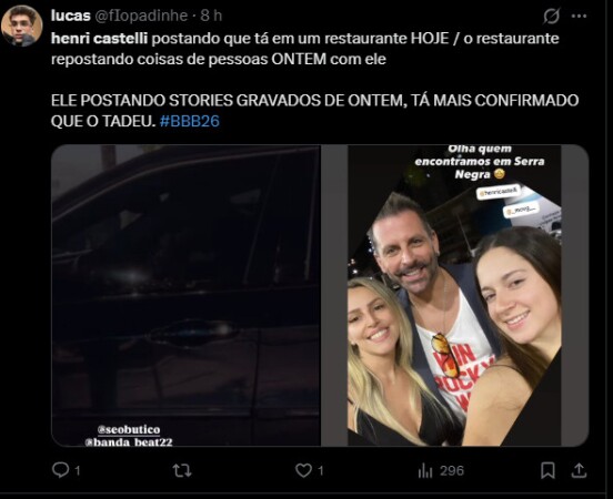 BBB 26: Henri Castelli comete nova gafe e é desmascarado: 'Mico'