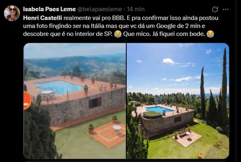 BBB 26: Henri Castelli comete nova gafe e é desmascarado: 'Mico'