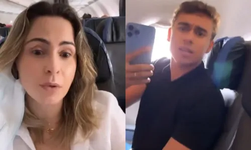 
				
					Ana Paula Renault e deputado Nikolas Ferreira discutem em avião
				
				